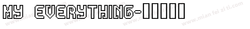 My everything字体转换
